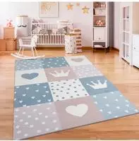 Paco Home Kinderteppich "Eliz 391" rechteckig 12 mm H&ouml;he Kurzflor, Spielteppich,