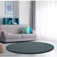 Paco Home Teppich "Tatami 475" rund 24 mm H&ouml;he Kurzflor, Uni Farben, mit Memory