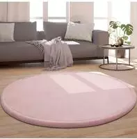 Paco Home Teppich "Tatami 475" rund 24 mm H&ouml;he Kurzflor, Uni Farben, mit Memory