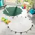Douceur d'Intérieur Pompomparty Kinderteppich rund, grün, Ø 90cm (1609495)