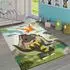 Paco Home Diamond 636 Kinderteppich 3D-Design Dinosaurier, grün, 133x133cm (39510134-0)