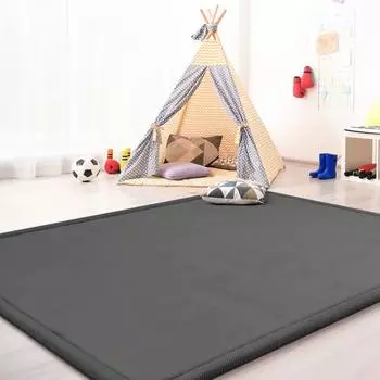 TT Home Krabbelmatte Kinderzimmer, einfarbig, rutschfest, 200x350cm, 24mm