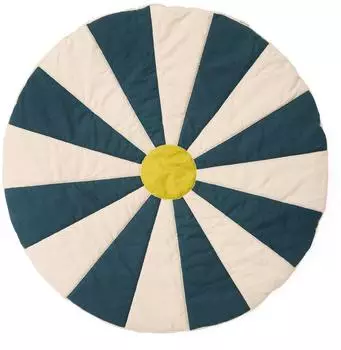 Kids Concept Spielmatte Zirkus blaugrün, Ø112cm