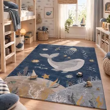 Pergamon. Maui Kids Ozean Kinderteppich, blau, 160x230cm