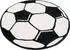 100 cm: Hanse Home Fußball-Teppich rund