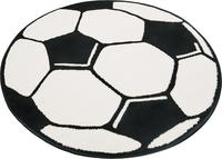 HANSE Home Kinderteppich "Fu&szlig;ball" rund 10 mm H&ouml;he Kinder-Teppich, Rutschfest,