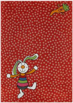 Sigikid Rainbow Rabbit 160 x 225 cm rot