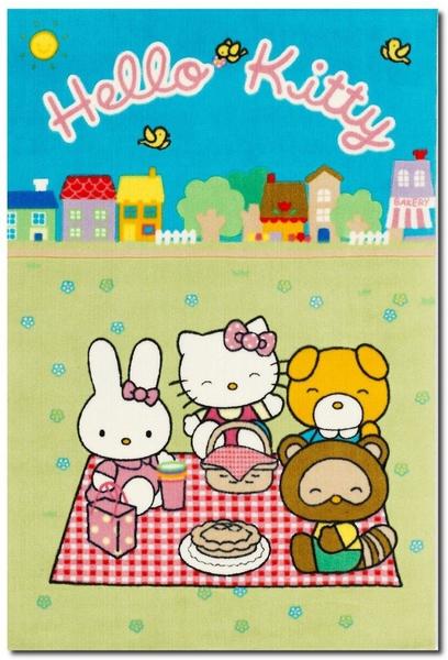 Sanrio Kinderteppich Hello Kitty eckig 100x150cm