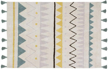 Lorena Canals Azteca Teppich Natural Vintage 120 x 160cm blau (C-AZ-NVB)