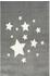 ScandicLiving Teppich Sterne silbergrau (120 x 180 cm)
