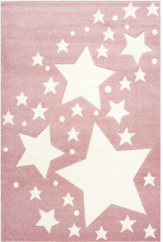 Livone Kids Love Rugs Starline rosa/weiß (120 x 170 cm)