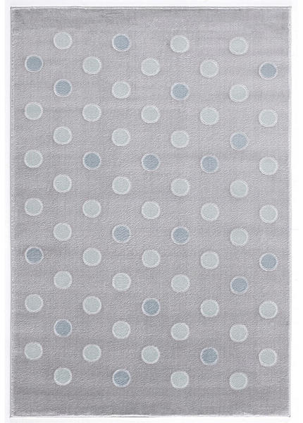 Livone Happy Rugs Confetti (120 x 180 cm) silbergrau/minz