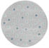 Livone Happy Rugs - Confetti (ø 133 cm) silbergrau/mint