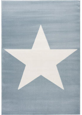Livone Happy Rugs Shootingstar (160 x 230 cm) blau/weiss