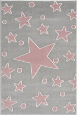 Livone Happy Rugs Estrella (100 x 160 cm) silbergrau/rosa