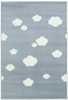 Livone Happy Rugs - Sky Cloud (160 x 230 cm) blau/weiss