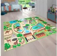 Paco Home Kinderteppich "Bino 563" rechteckig 4 mm H&ouml;he Kurzflor,