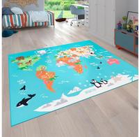 Paco Home Kinderteppich "Bino 564" rechteckig 4 mm H&ouml;he Kurzflor, Motiv...
