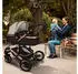 Kiduku 3 in 1 Kombi-Kinderwagen braun/gold