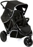 Hauck Geschwisterwagen "Freerider black" 15 kg mit schwenk- und feststellbarem