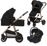 Lionelo LO-AMBER 3IN1 BLACK ONYX, Lionelo Amber - Kombikinderwagen 3 in 1 - Set