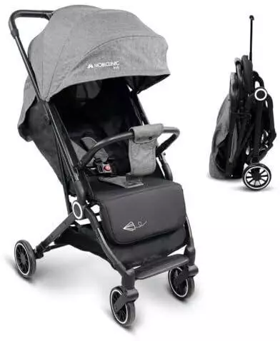 LIONELO Natt Buggy voor kinderwagen, tot 22 kg, verstelbare handgreep