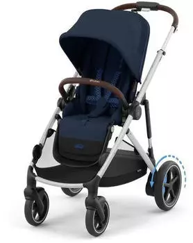 Cybex eGazelle S Silver Frame and Ocean Blue Sit