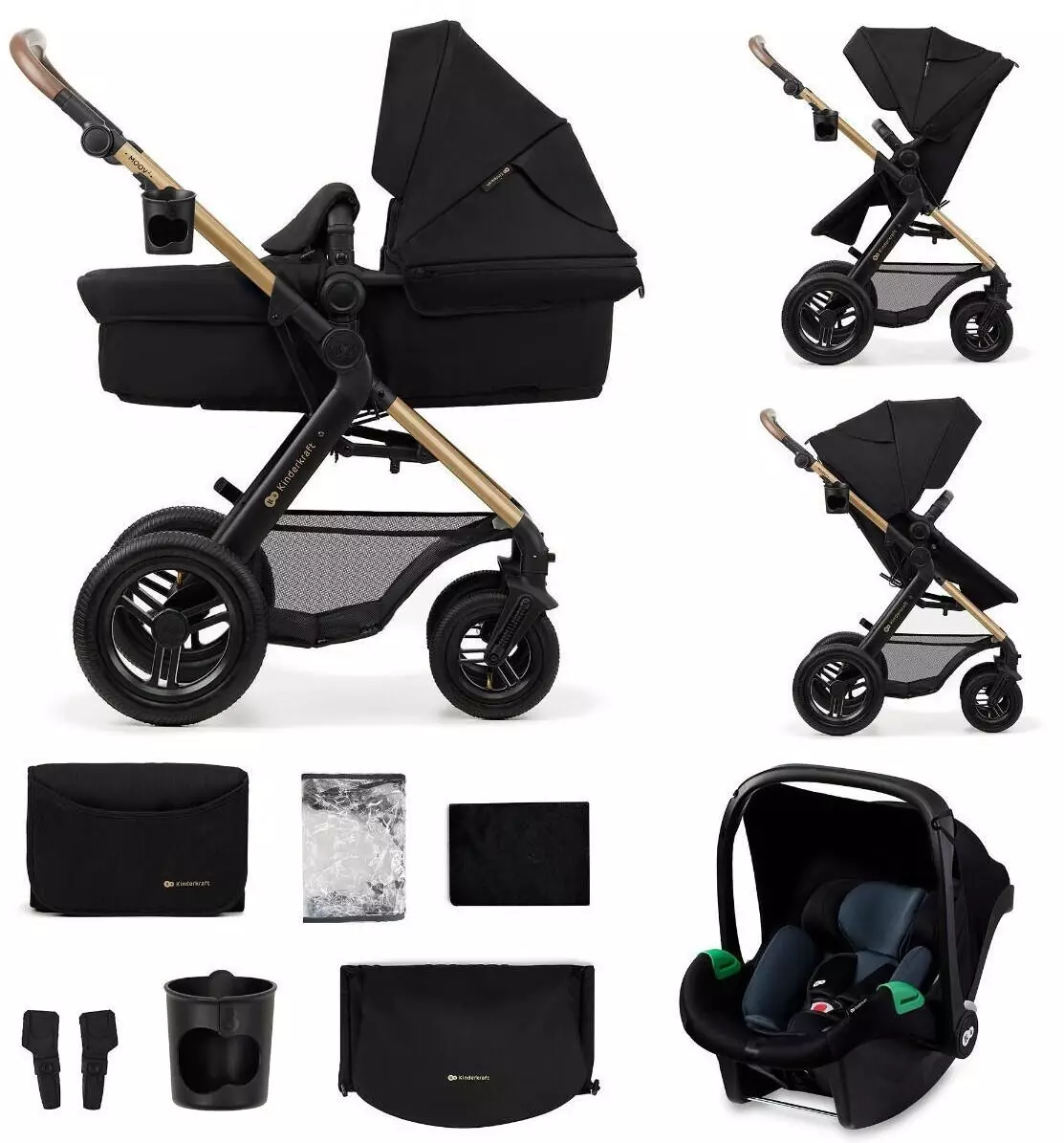 Kinderkraft 3in1 Moov 2 Air schwarz 3in1 Kinderwagen  Bewertung: 3.9/5   ab 261,13