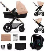 Kinderkraft KSMOOV02BEG0000, Kinderkraft MOOV 2 AIR 3-in-1 Kinderwagen - Aufblasbare