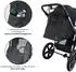 Deryan Bolt Jogging-Kinderwagen schwarz