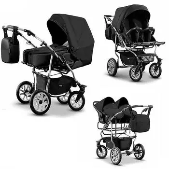 Baby Merc City Twin inkl. Autositz schwarz