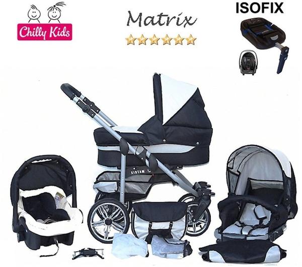 Chilly Kids Matrix 2 3 in 1 schwarz & silber inkl. Isofix