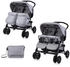 Lorelli Kinderwagen Twin grau