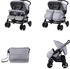 Lorelli Kinderwagen Twin grau