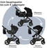 Bergsteiger Nizza 3in1 Kinderwagen inkl. Babyschale anthrazit/schwarz