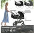 Bergsteiger Nizza 3in1 Kinderwagen inkl. Babyschale anthrazit/schwarz