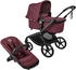 dark cherry/black