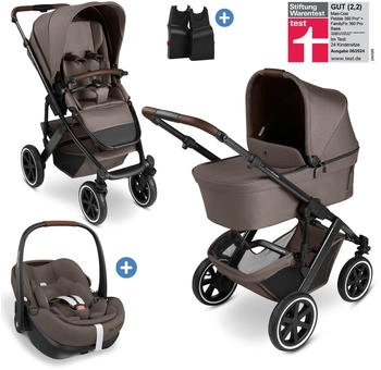 ABC Design 3in1 Kinderwagen-Set Salsa 5 Air inkl. Babywanne,Babyschale Maxi Cosi Pebble Pro2 und Adapter pure nature