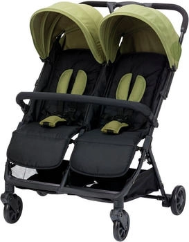 Fillikid Zwillingswagen Fill Twin schwarz/gr&uuml;n