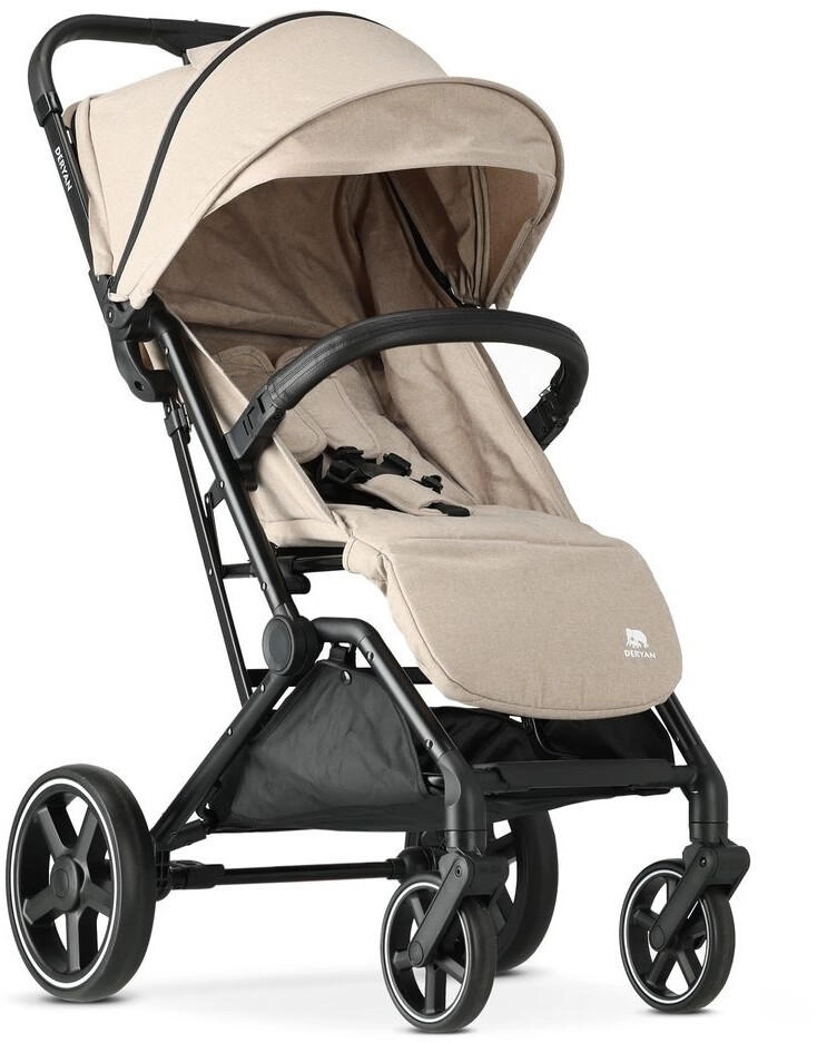 Kidnort Kinderwagen Grau - 22kg Belastbar, 360° Räder, Verstellbare Fußstütze & Rückenlehne