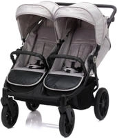 Fillikid Zwillingsbuggy "Duette, grau" 22 kg auch als Geschwisterwagen verwendbar;