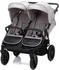Fillikid Zwillingskinderwagen Duette grau