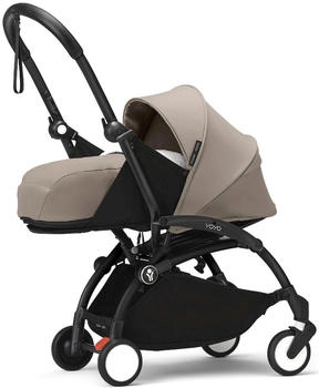 Stokke YOYO&sup3; Kinderwagen mit Neugeborenen Set black/taupe