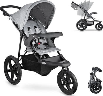 Moby-System Runner Dreirad-Kinderwagen grau