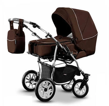Baby Merc City Twin inkl. Autositz braun/wei&szlig;