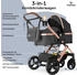 Bergsteiger Nizza 3in1 Kinderwagen inkl. Babyschale grey/rosegold