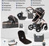 Bergsteiger Nizza 3in1 Kinderwagen inkl. Babyschale grey/rosegold