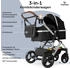 Bergsteiger Nizza 3in1 Kinderwagen inkl. Babyschale black/silver