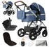 Bergsteiger Nizza 3in1 Kinderwagen inkl. Babyschale blue/silver