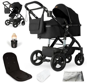 Bergsteiger Nizza 3in1 Kinderwagen black/black